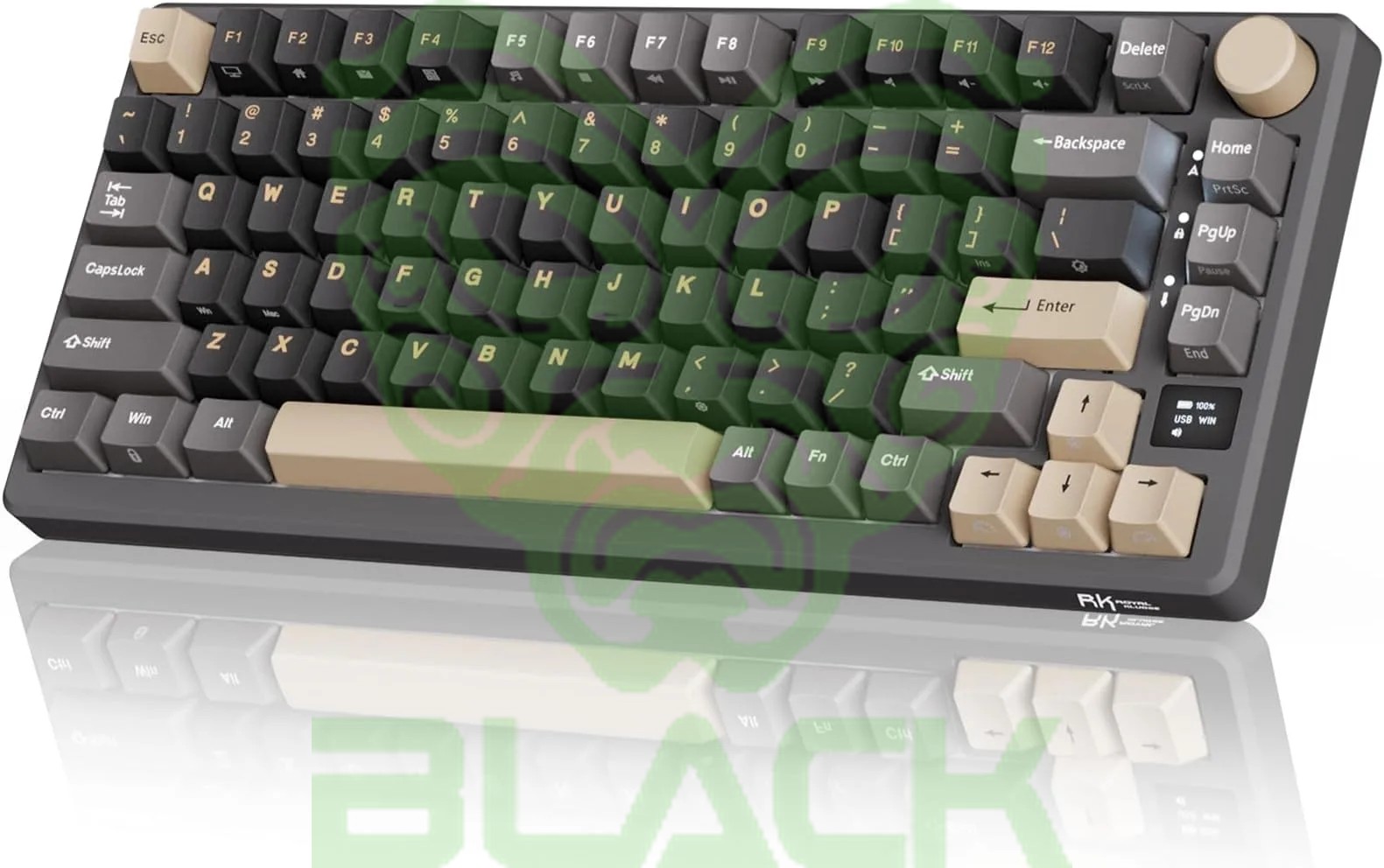 Teclado Royal Kludge Rkm20 Phantom Switch Cream Numpad
