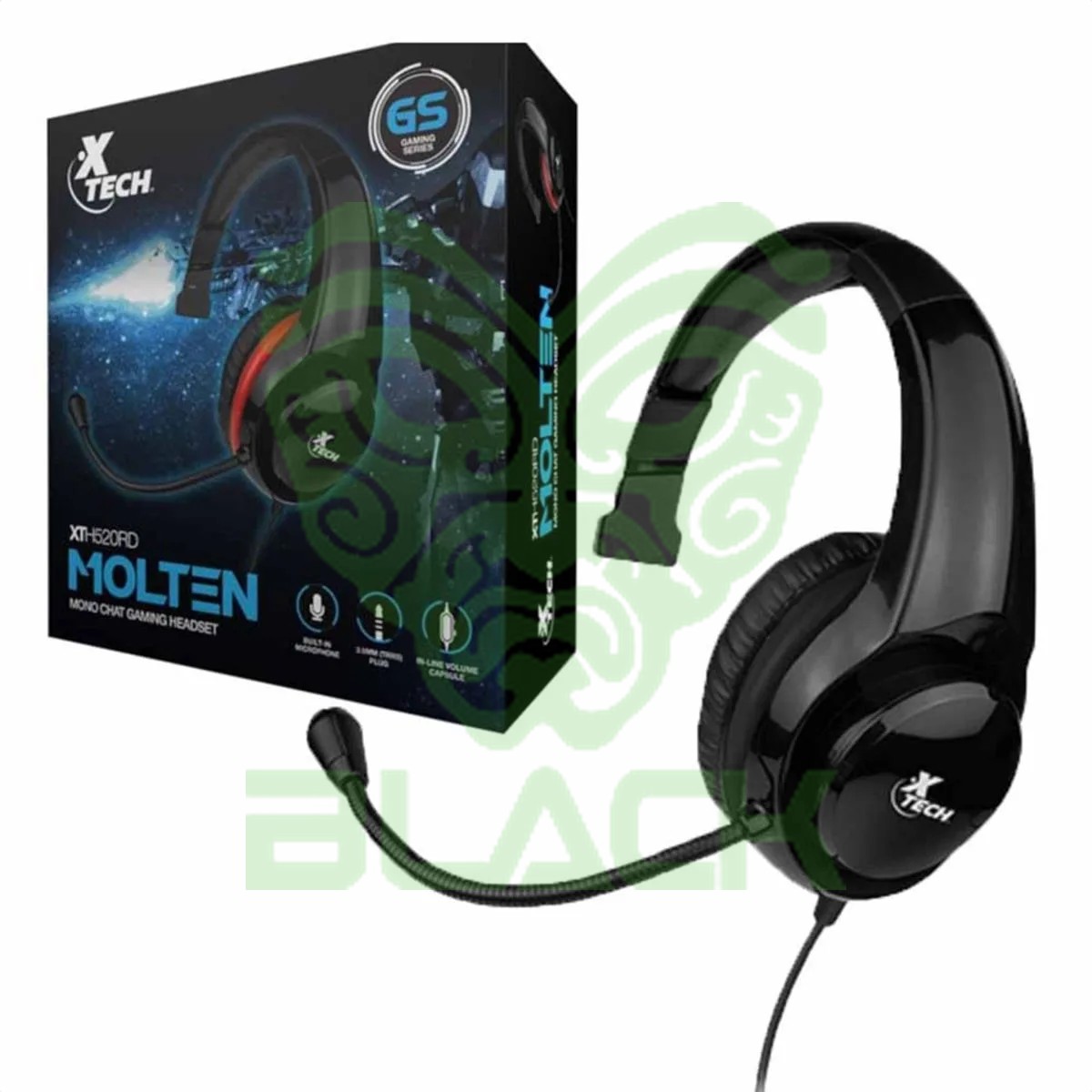 Auricular Gaming C/Mic Molten Plug 3.5mm XTH-520BK