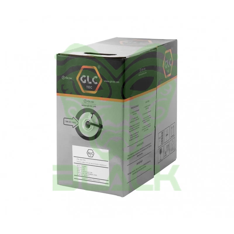 CABLE UTP CAT.5E 305MTS GLC MAX INTER/EXT NEGRO