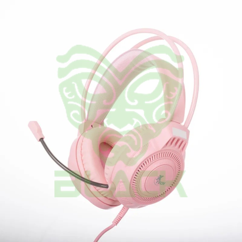 Auricular + Mic X-tech Khi Gamer USB Rosa