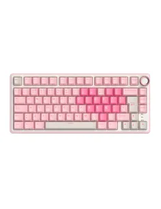 Teclado Royal Kludge Rkr75 Pink Melody Switch Cream 75%