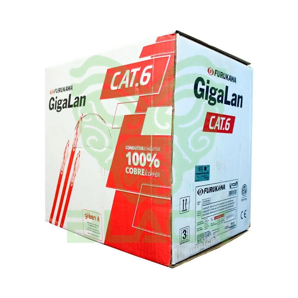 Cable Fkw U/Utp Cat6a Gigalan Green Lszh3 Cz 23awg