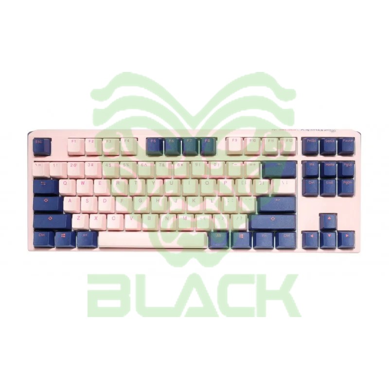Teclado Mecanico Ducky One 3 Tkl Fuji Teclas De Color Rosa Y Azul Marino  Red Interruptor Ingles Pbt Doble Disparo Sin Costuras Estuche Superior Rosa