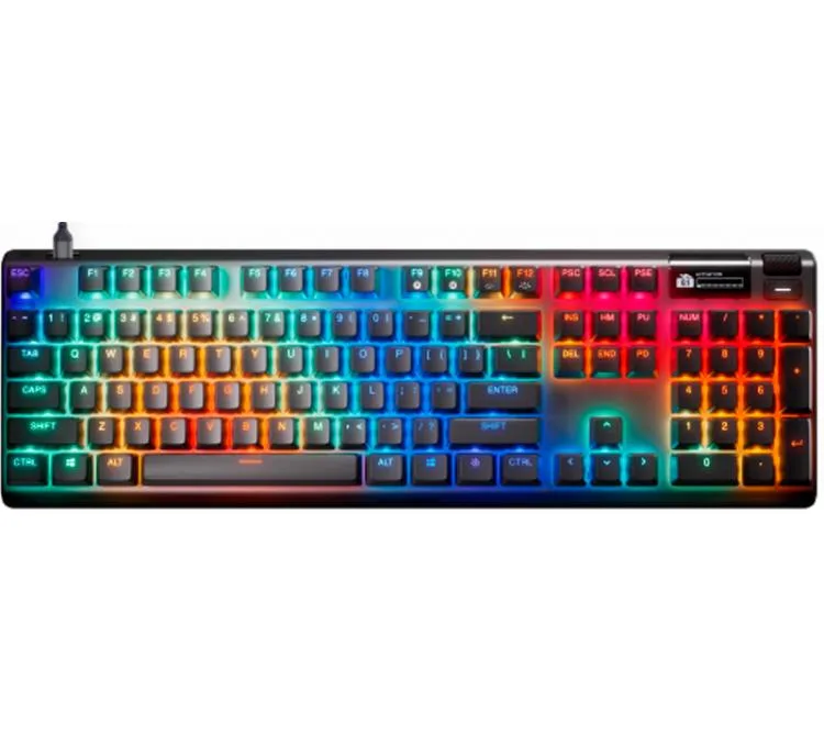Teclado Hipermagnético Steel Series Apex Pro Gen3 Black RGB Omnipoint 3.0 Hall Effect