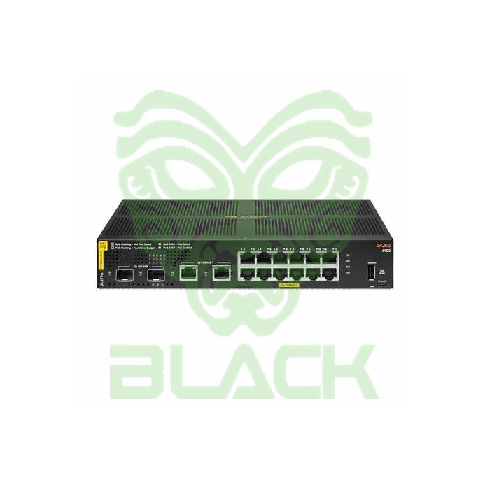 SWITCH 12P ARUBA 6100 CL4 2SFP+ 139W POE+