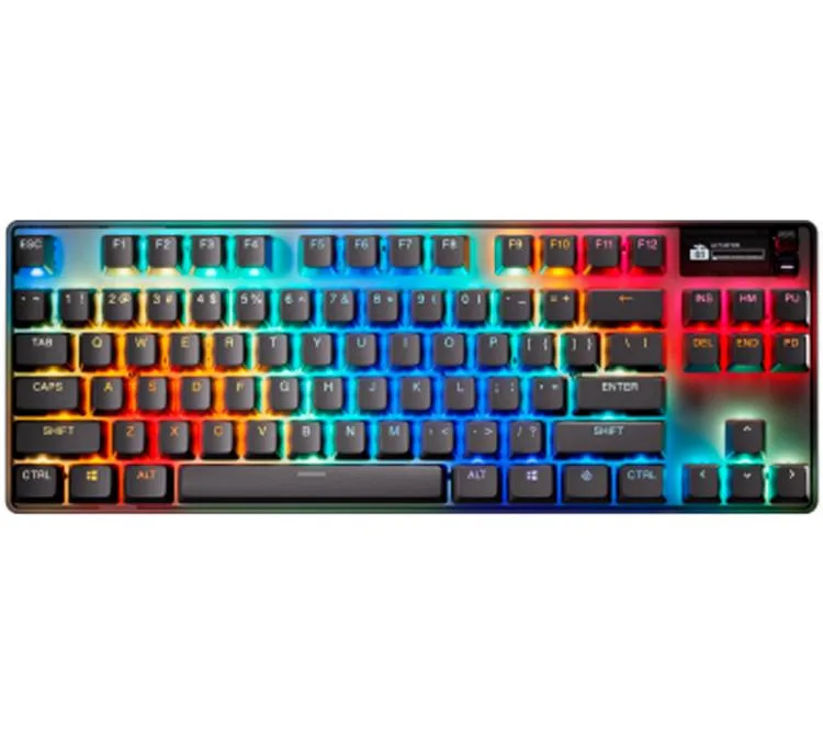 Teclado Hipermagnético Steel Series Apex Pro Tkl 3 Black RGB Omnipoint 3.0 Hall Effect
