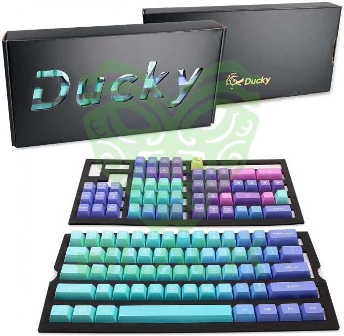 Ducky Keycap Set Azure Sa Us Abs Seamless Double Shot