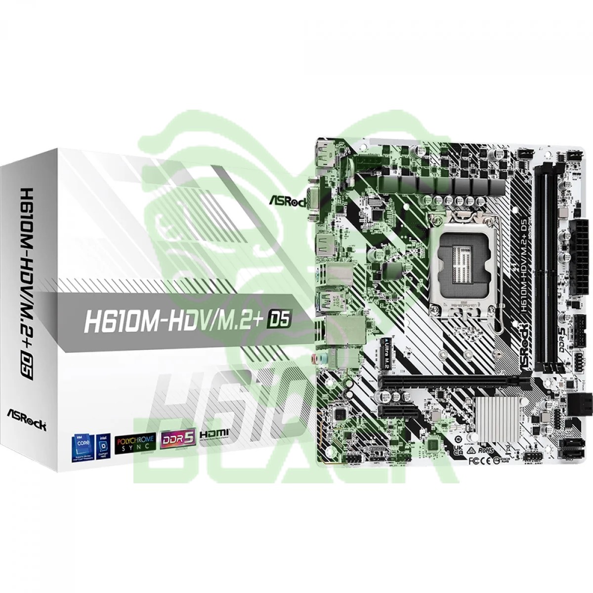 Mother Asrock H610M-HDV/M2+ DDR5 S1700  Bulk - Outlet