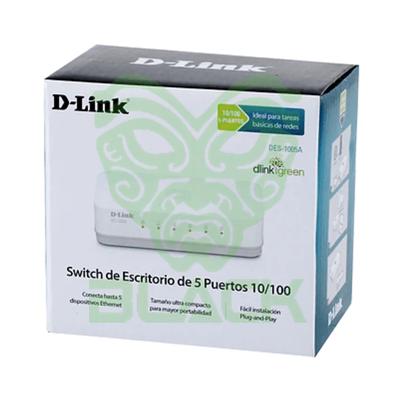 Switch D-link DES-1005A 5 Puertos 10/100mbps