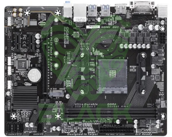 Mother Gigabyte Ga-a320m-h AM4  Bulk - Outlet