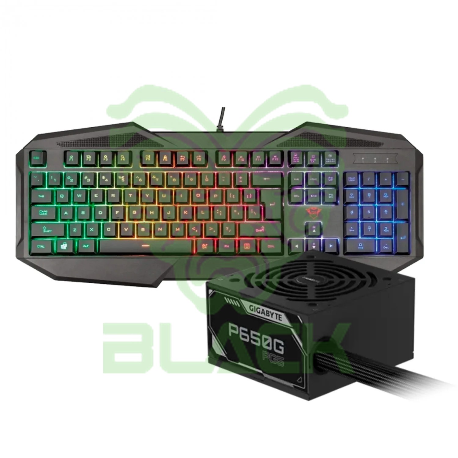 Kit Gigabyte 650w Gold Pg5 + Trust Avonn Es Gxt 830rw