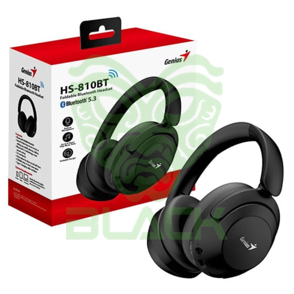 Auriculares Genius HS-810BT Bt5.3 Black