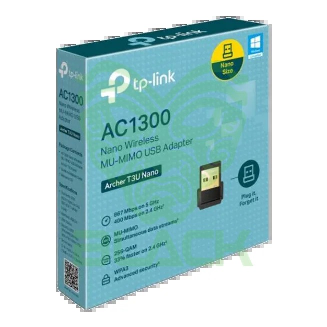 ADAPTADOR DE RED TP-LINK ARCHER T4U AC1300 DUAL BAND USB