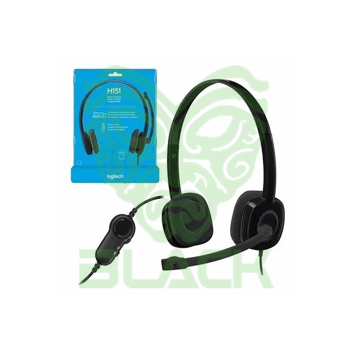 Auricular Logitech C/Microfono H151 Black Jack 3....