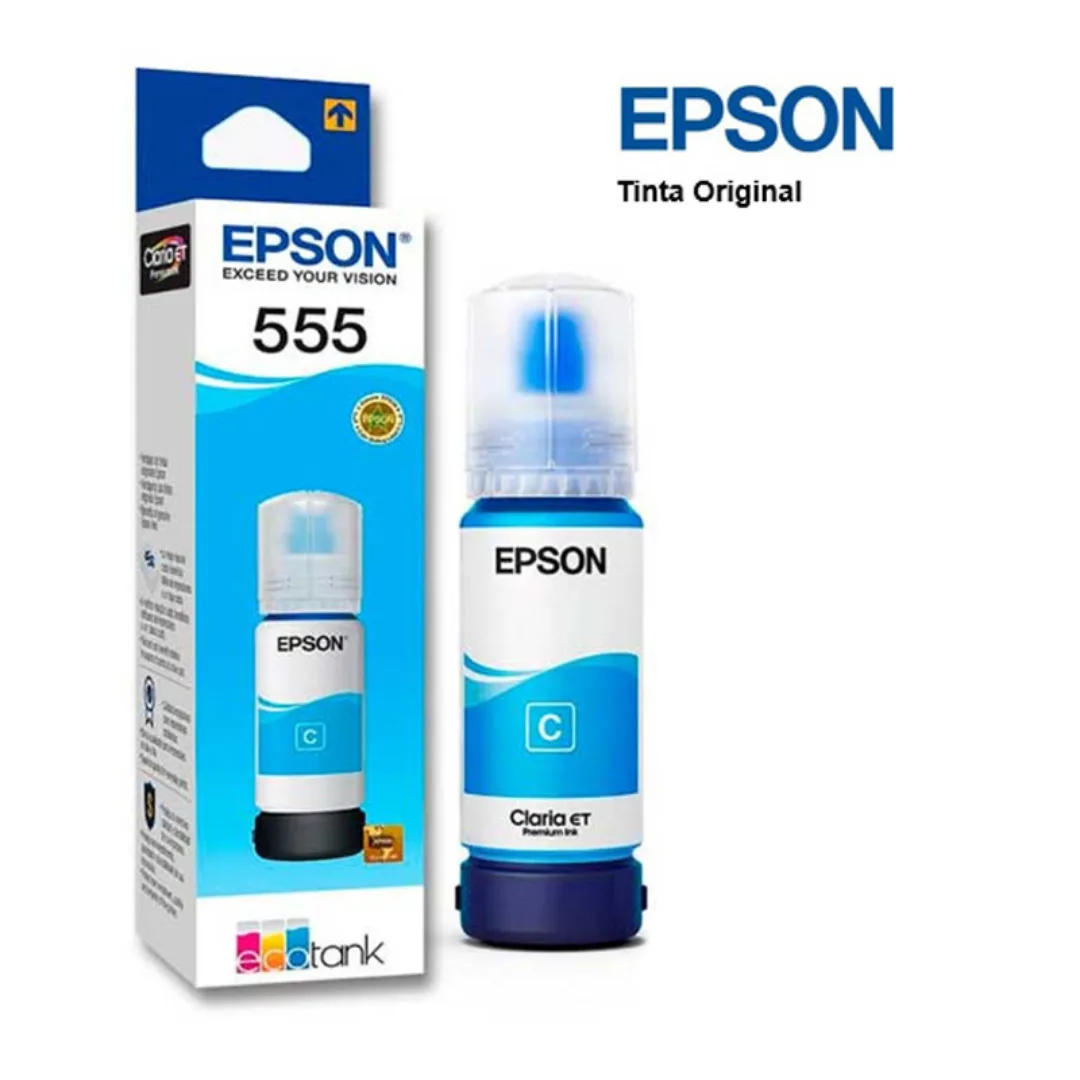 Epson Tinta Original Impresora L8180 L8160 Cyan Ink Bottle
