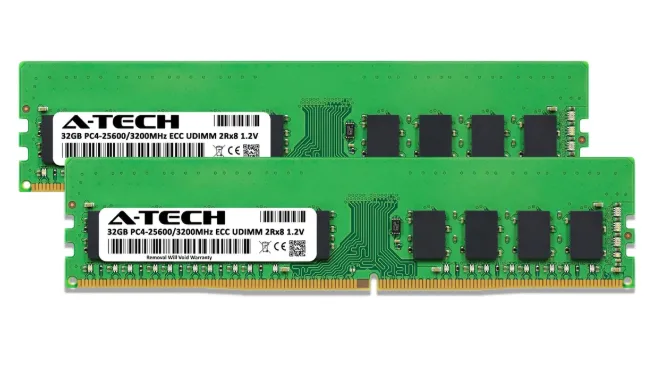 Memoria RAM DDR4 ECC A-Tech 64 GB KIT 3200 Mhz