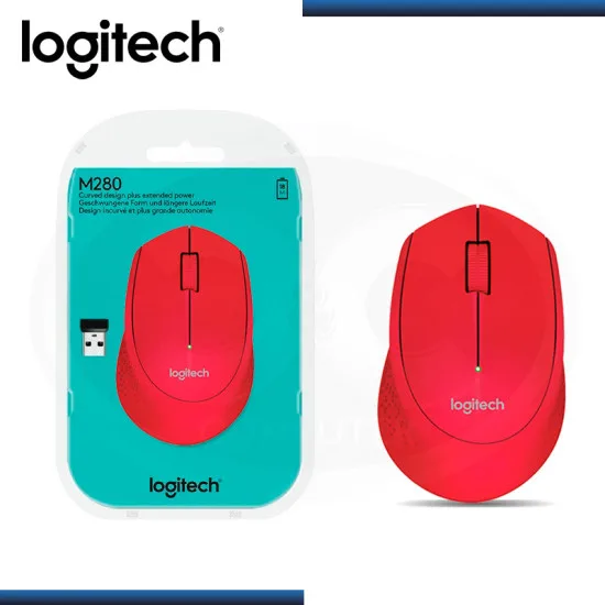 Mouse Inalámbrico Logitech M280 Red