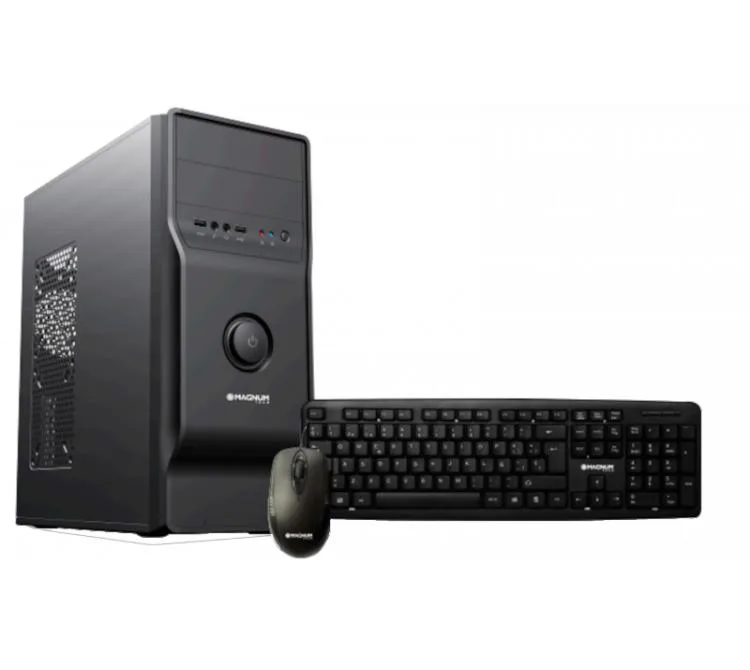 Gabinete Kit Magnum Tech MT-K735 Fuente 600w + Teclado Y Mouse De Regalo
