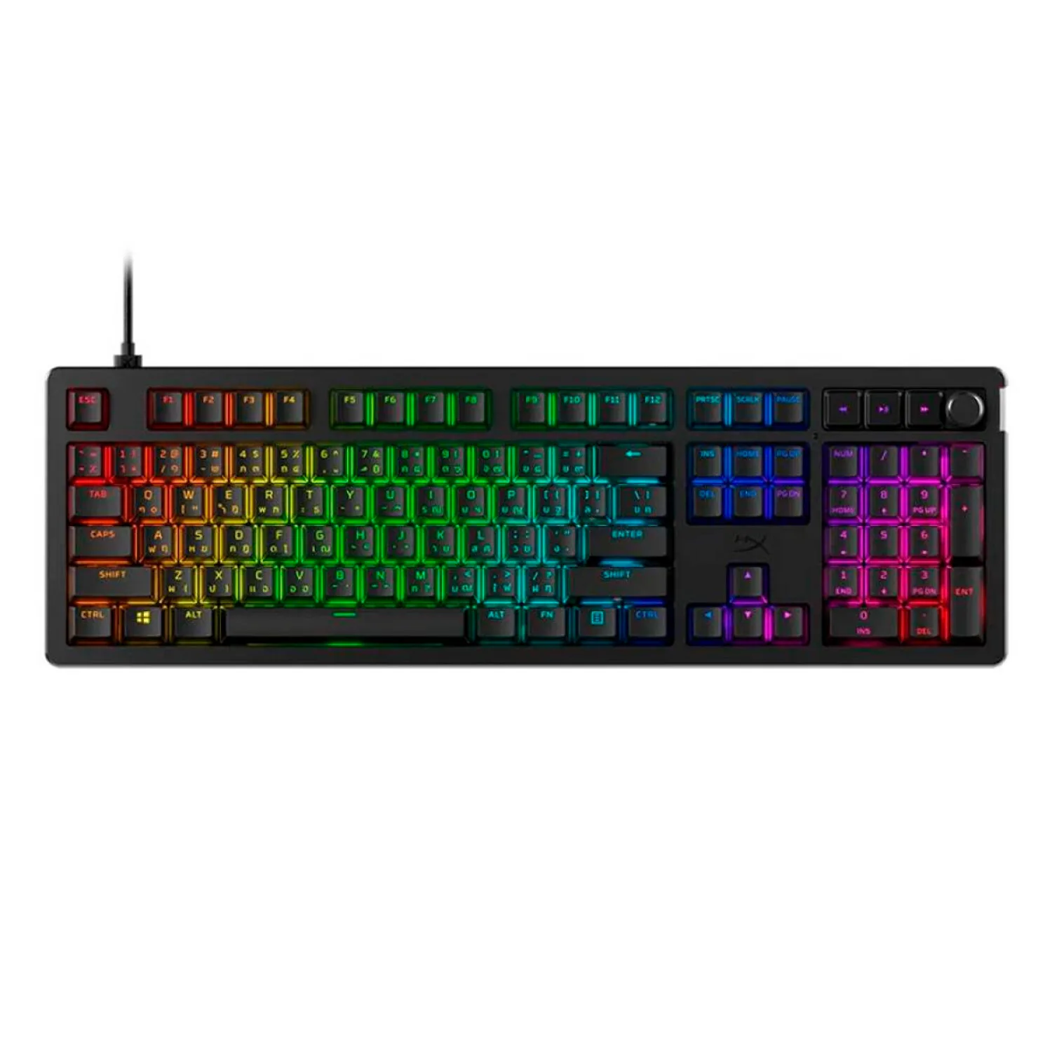 Teclado Mecanico Hyperx Alloy Rise RGB Ngenuity Switch Linear Red Esp USB