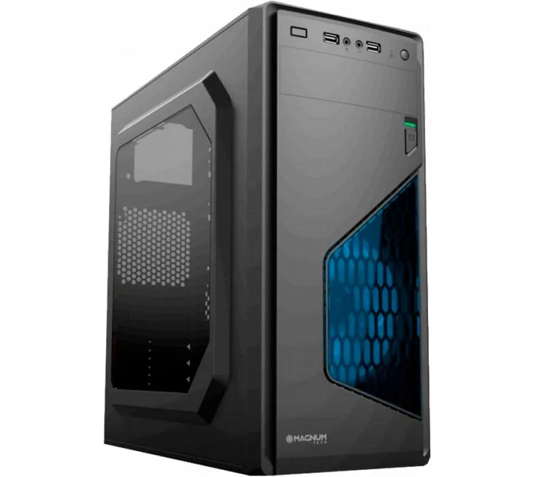 Gabinete Magnum Tech 436b 1x120mm Frgb Fan Vidrio Templado