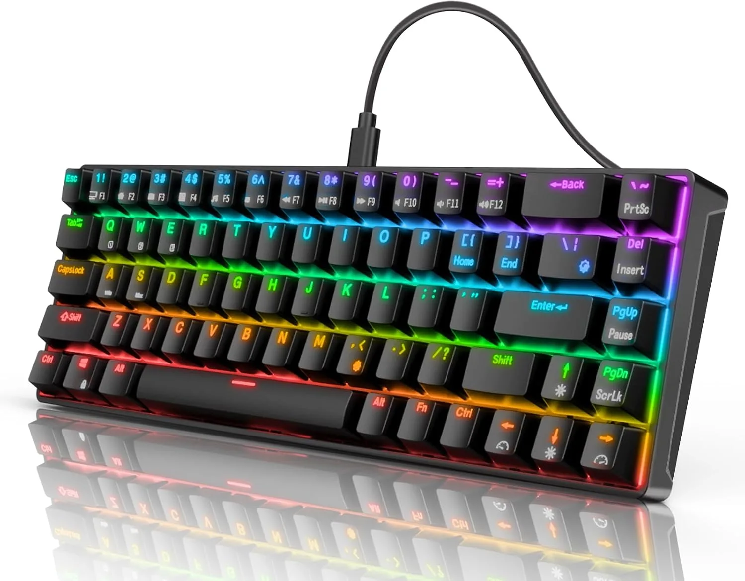 Teclado Magnetico Royal Kludge Rk68 He Phantom Switch Magnetic Mint 60%