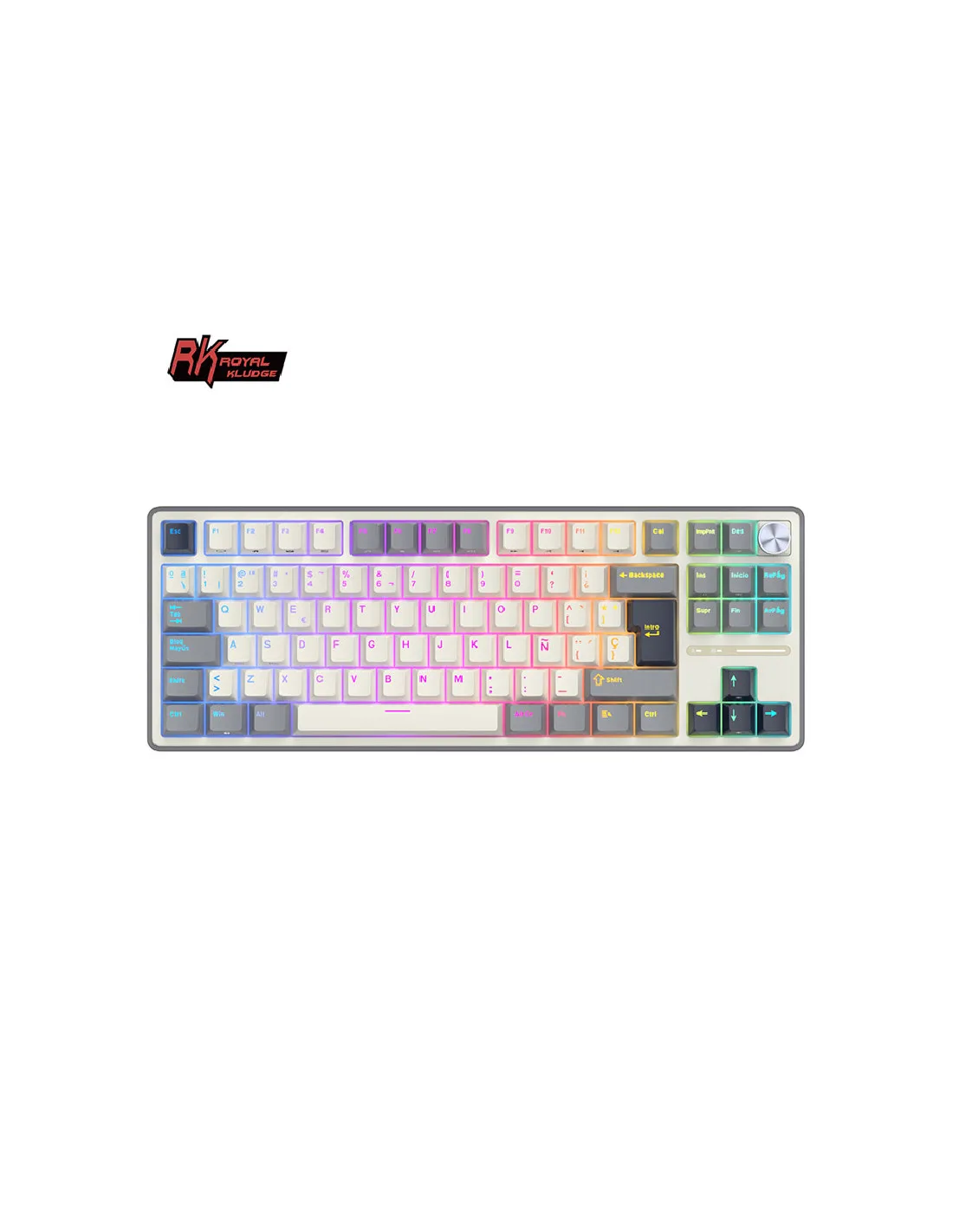 Teclado Royal Kludge Rkm20 Phantom Switch Violet Numpad