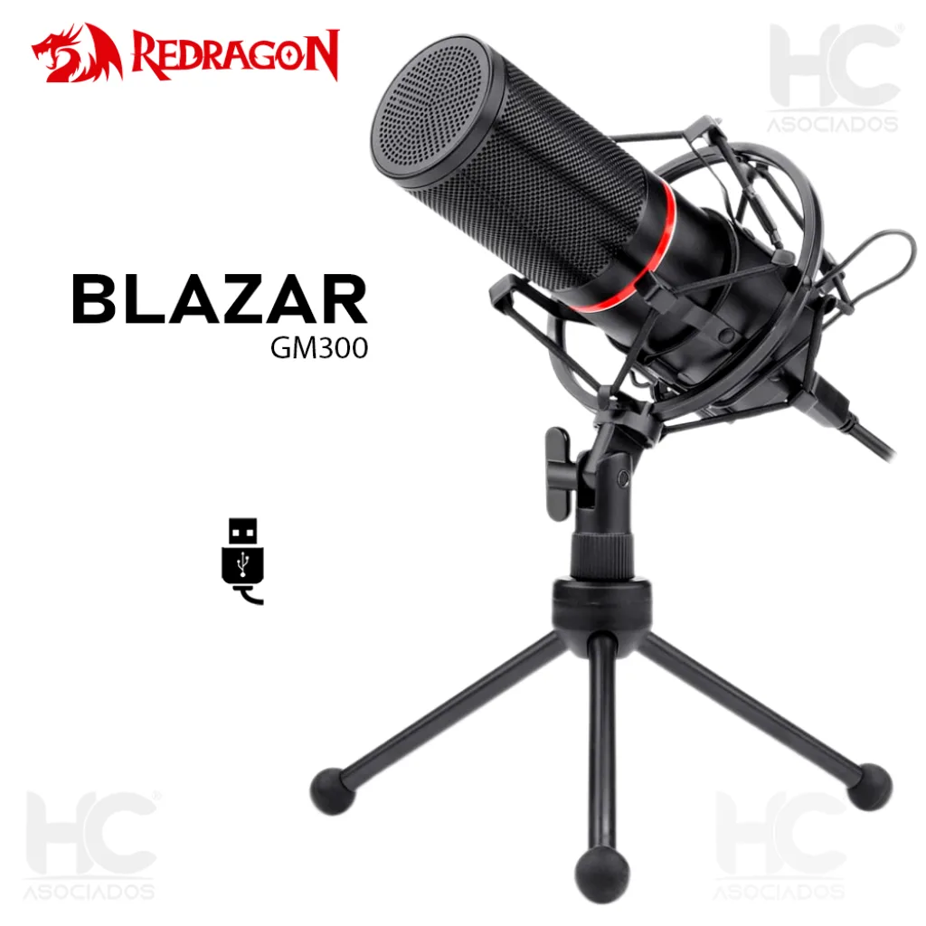 Microfono Redragon Blazar Gm300 Condensador USB