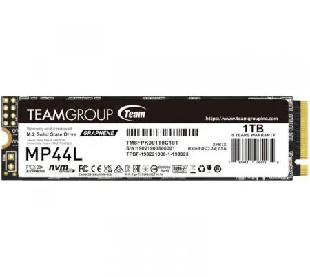 Disco Solido SSD M.2 Team 1TB Mp44l 5000MB/S Nvme Pci-e X4 Gen4