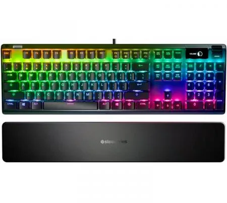 Teclado Mecanico Steelseries Apex 7 Oled Smart Display Switch Steelseries Qx2 Red RGB