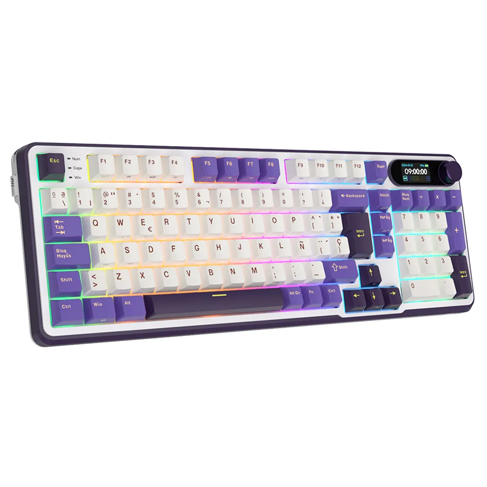 Teclado Royal Kludge Rks98 Wireless Blackberry Switch Chartreuse 96%