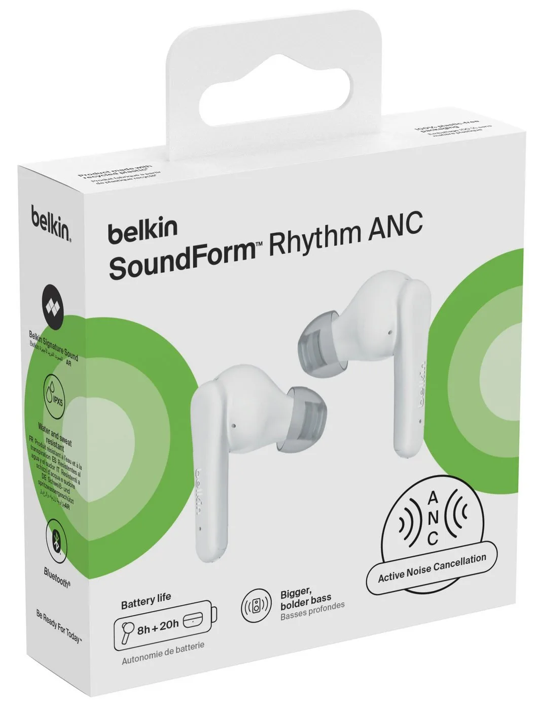 Auricular Belkin Rhythm True Wireless Earbuds Whit...