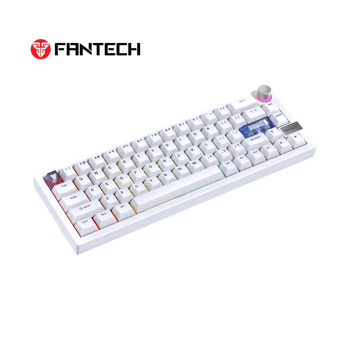 Teclado Mecánico Inalambrico Fantech Maxfit6 Mk920 White (brown Switch)