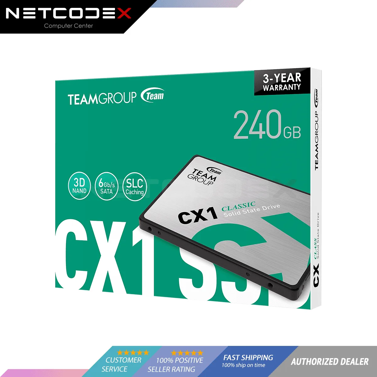 Disco Interno SSD Team Group Cx1 240GB Sata 3.0
