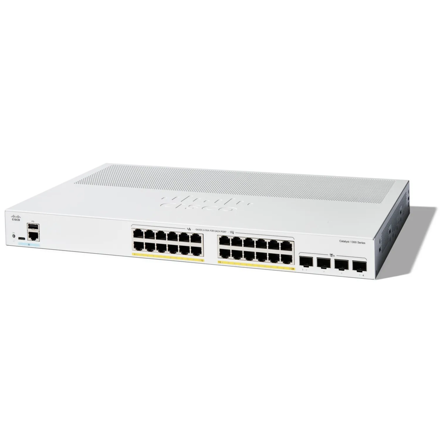 Switch Cisco C1300-24p-4x 24 Puertos Poe+ + 4 Sfp+ 10g