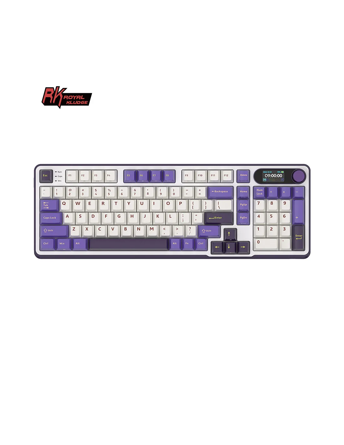 Teclado Royal Kludge Rks98 Wireless Blackberry Switch Beige 96%