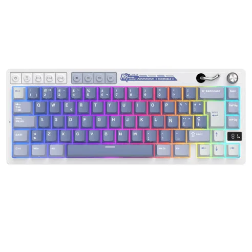Teclado Royal Kludge RKM 65% Tri - Modes  (Ocean Blue)