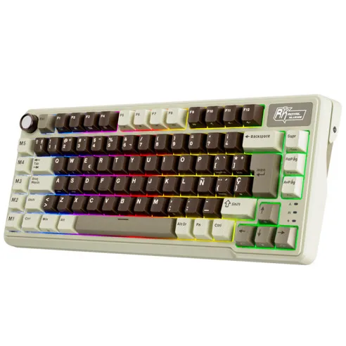 Teclado Royal Kludge RKL 75% Tri - Modes  (Mocha Grey)