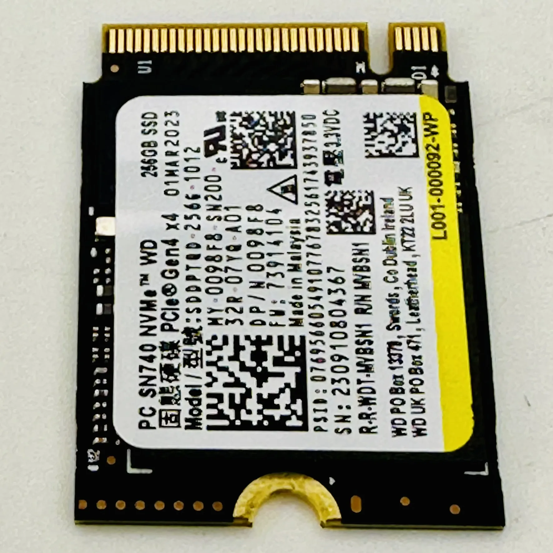 SSD M.2 Nvme SN740 2230 256 GB OEM