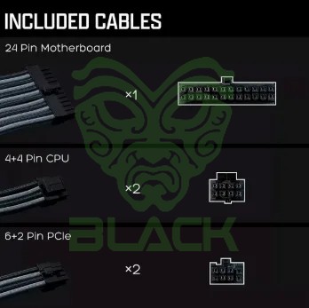 Tecware KIT FLEX + (Extensor Cables de Fuente)