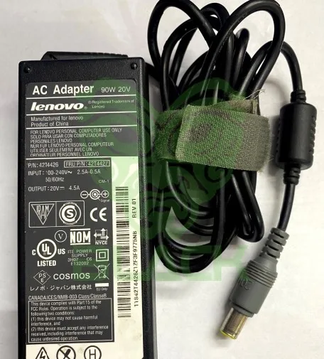 Cargador Lenovo 20V - 4.5A