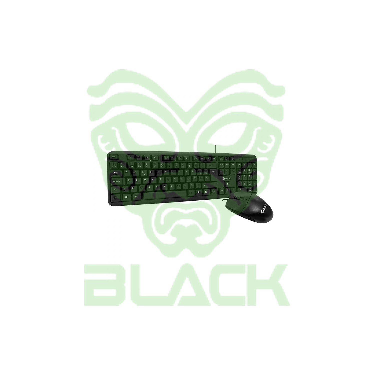 Combo Teclado Y Mouse Teros TE-4062N USB Black