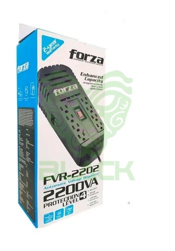 Regulador Voltaje 2200va/1100w Forza FVR-2202A 6out220v Iram