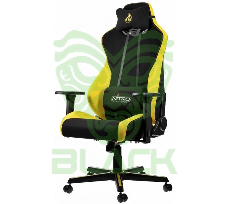 Silla Gamer Nitro Concepts S300 - Negro/Amarillo (peso Max. 135kg)