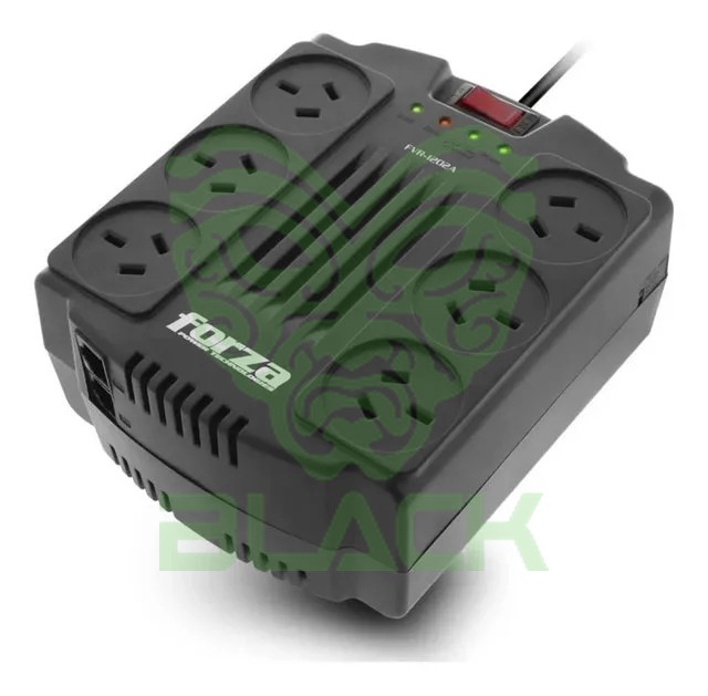 Regulador Voltaje 1600va/800w Forza FVR-1602A 6out 220v Iram