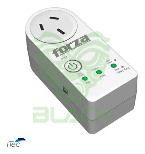 Protector Voltaje 1800w Forza Fvp-1202b-a Zion 220v