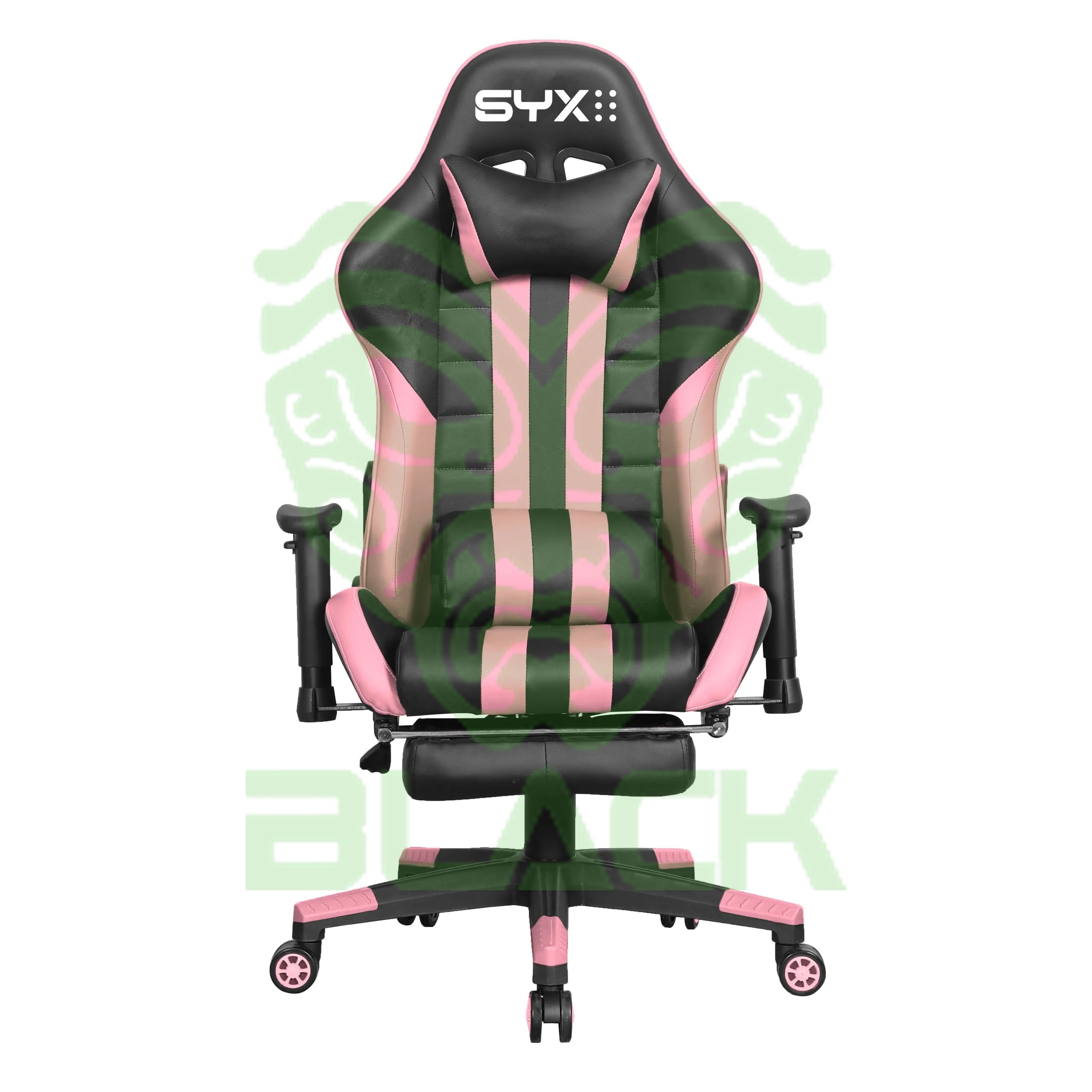 Silla Gamer Syx CH-059 Pk Rosa Negro