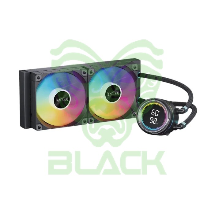 Water Cooling Raptor Aqua Pro 240 Display 2x CPU Cooler 240mm Negro