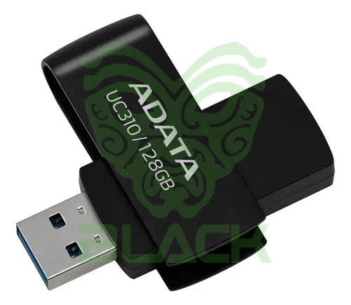 Pendrive 128GB Adata Uc310 USB 3.2 Gen1 Black