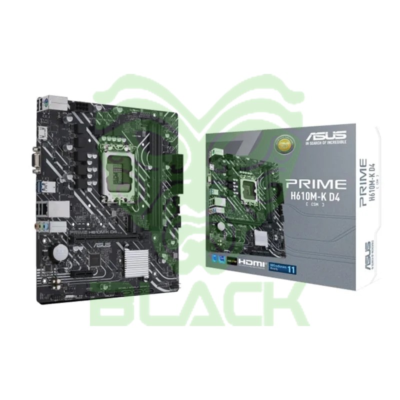 Motherboard ASUS Prime H610M-K D4-csm Intel® Socket 1700 12/13/14va. Gen.