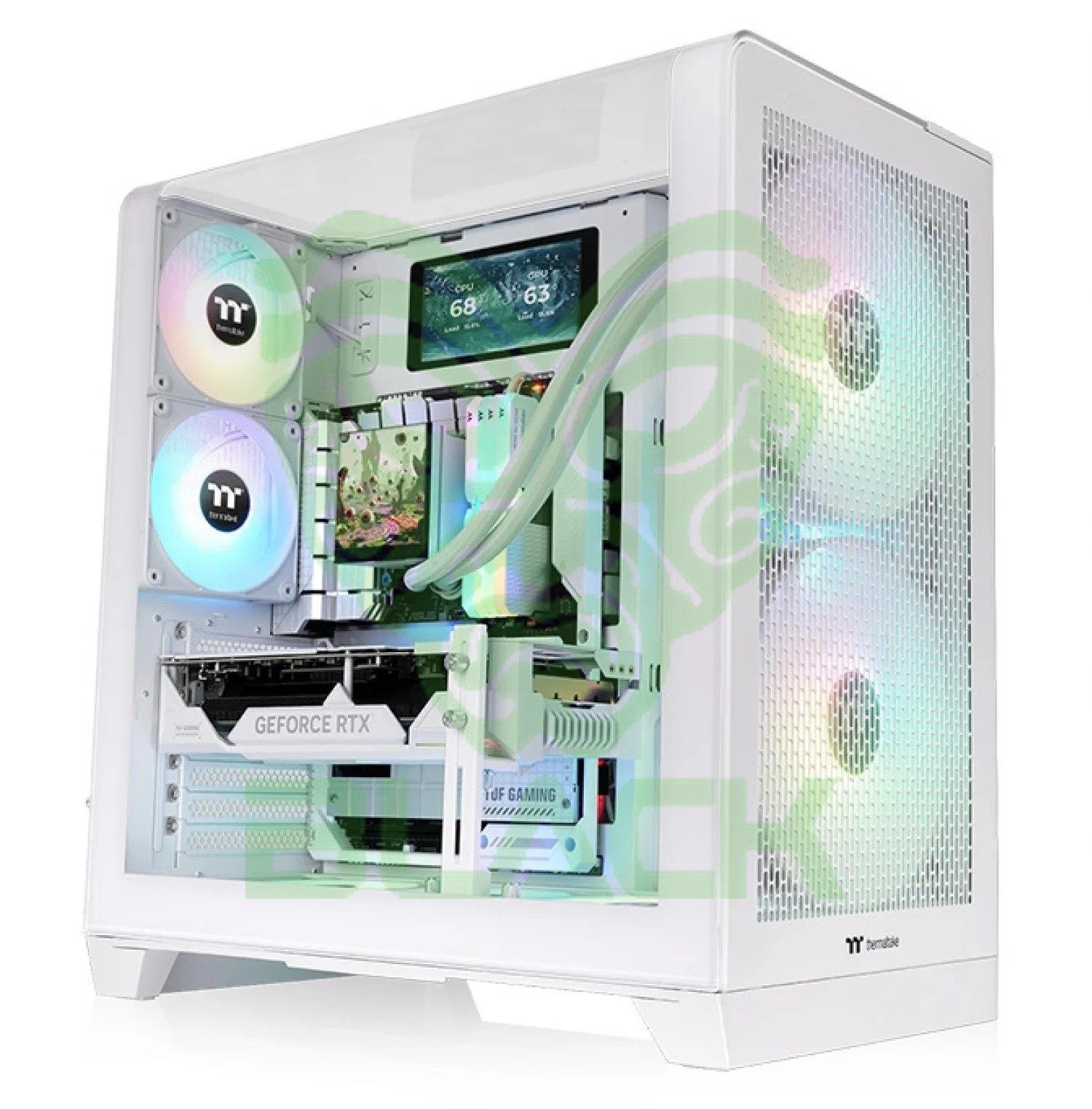 Gabinete C/Fuente View 390 + 1050w 80 Plus Gold (white Edition)